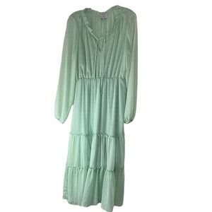 Koko + Mason‎ Tiered Midi Dress Sold Out Online Women Large